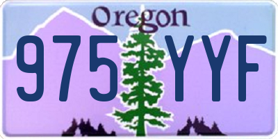 OR license plate 975YYF