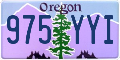 OR license plate 975YYI