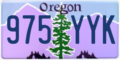 OR license plate 975YYK