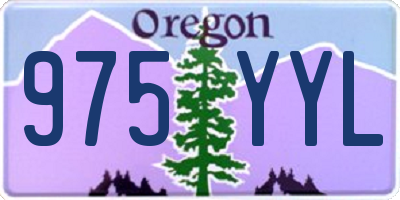OR license plate 975YYL