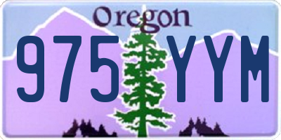 OR license plate 975YYM