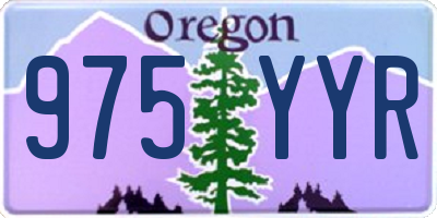 OR license plate 975YYR