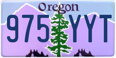 OR license plate 975YYT