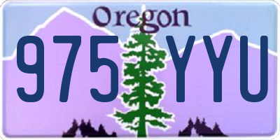 OR license plate 975YYU