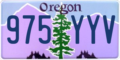OR license plate 975YYV