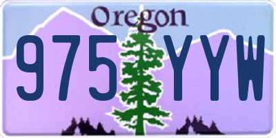 OR license plate 975YYW