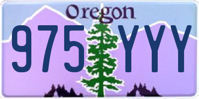 OR license plate 975YYY