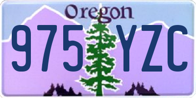 OR license plate 975YZC