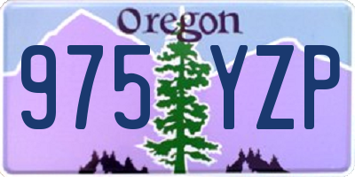 OR license plate 975YZP