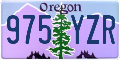 OR license plate 975YZR