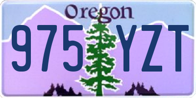 OR license plate 975YZT