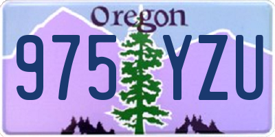 OR license plate 975YZU