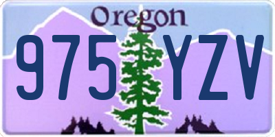 OR license plate 975YZV