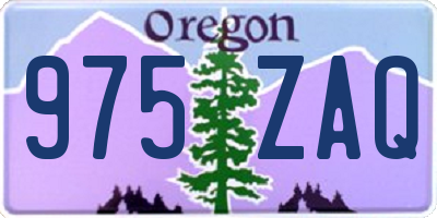 OR license plate 975ZAQ