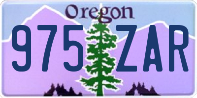 OR license plate 975ZAR