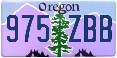 OR license plate 975ZBB