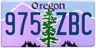 OR license plate 975ZBC
