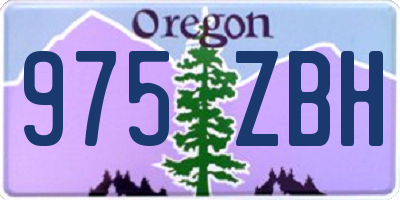 OR license plate 975ZBH