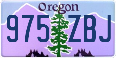 OR license plate 975ZBJ