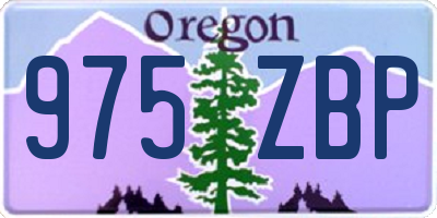 OR license plate 975ZBP