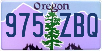 OR license plate 975ZBQ