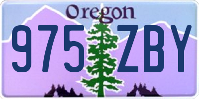 OR license plate 975ZBY