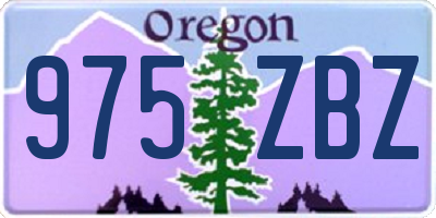 OR license plate 975ZBZ