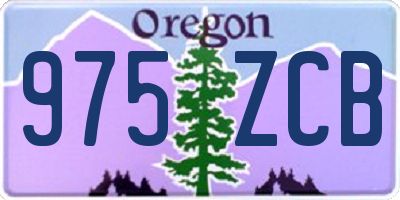 OR license plate 975ZCB