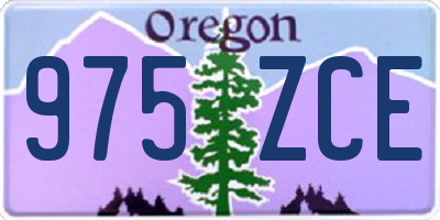 OR license plate 975ZCE
