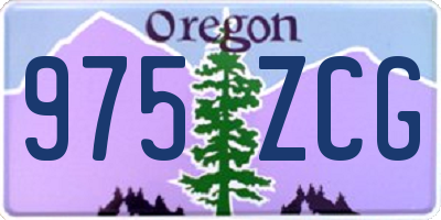 OR license plate 975ZCG