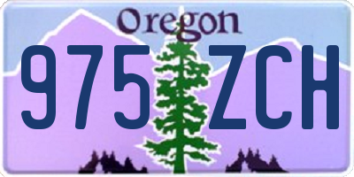 OR license plate 975ZCH