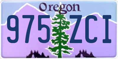 OR license plate 975ZCI