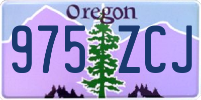 OR license plate 975ZCJ