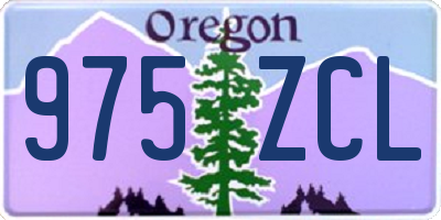 OR license plate 975ZCL