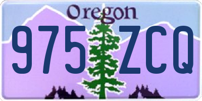 OR license plate 975ZCQ