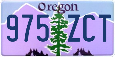 OR license plate 975ZCT