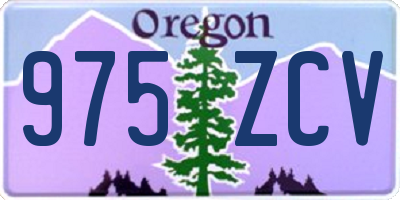 OR license plate 975ZCV
