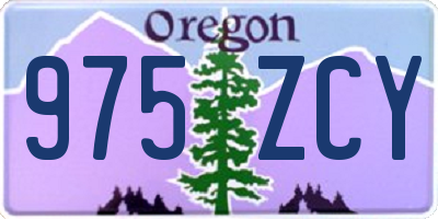 OR license plate 975ZCY