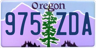 OR license plate 975ZDA