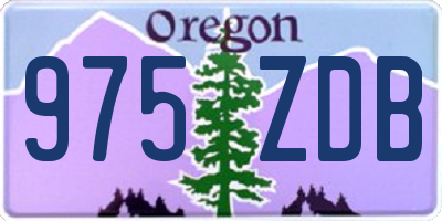 OR license plate 975ZDB