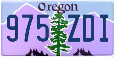 OR license plate 975ZDI