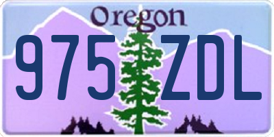 OR license plate 975ZDL