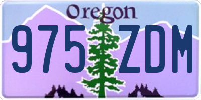 OR license plate 975ZDM
