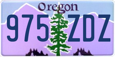 OR license plate 975ZDZ