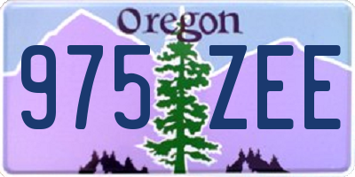 OR license plate 975ZEE
