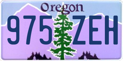 OR license plate 975ZEH
