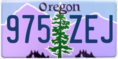 OR license plate 975ZEJ