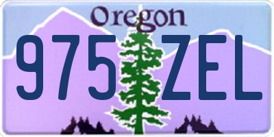 OR license plate 975ZEL