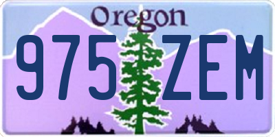 OR license plate 975ZEM