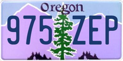 OR license plate 975ZEP